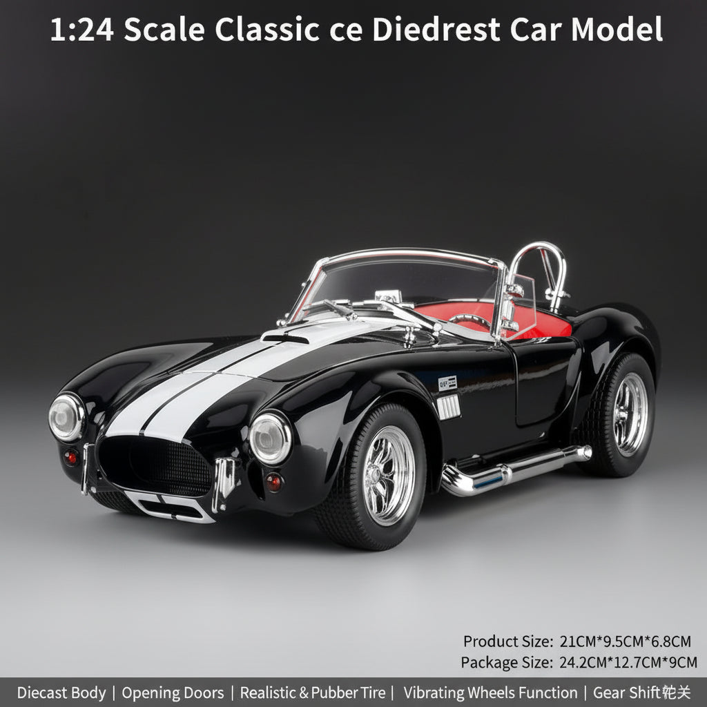 1:22 Cobra Convertible Sports Car Model