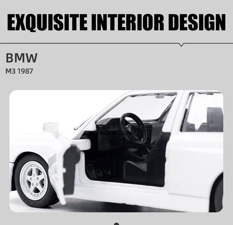 1:36 BMW M3 1978 Alloy Classic Sports Car Model Diecast Metal